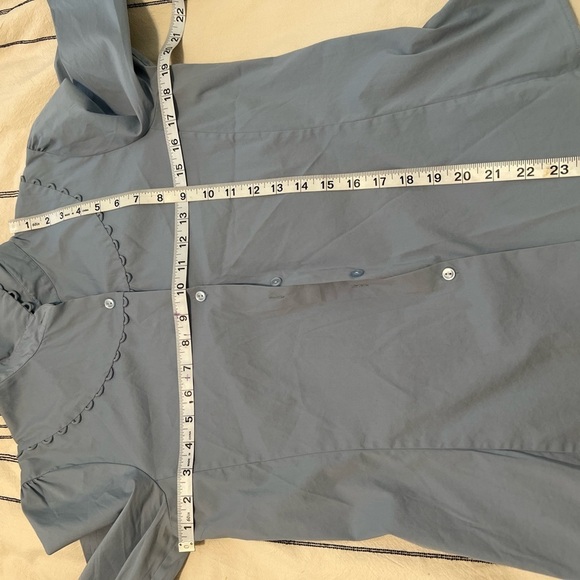 3. Theory Blue Blouse - Picture 9 of 14